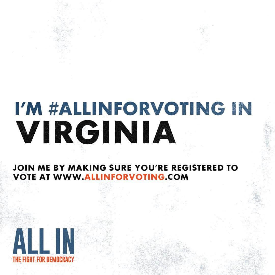グラント・ガスティンのインスタグラム：「Virginia,  I’m joining the #ALLINFORVOTING campaign to make sure that every vote is counted! Go to allinforvoting.com to make sure you are registered and ready to vote! (I put a link in my bio)」