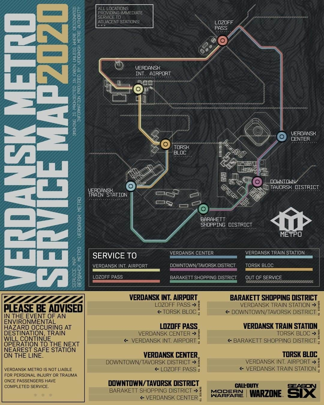 Call of Dutyさんのインスタグラム写真 - (Call of DutyInstagram)「Where we stopping? 🚇🗺️  Study the stops of the new subway system coming to #Warzone for Season Six.」9月25日 2時00分 - callofduty