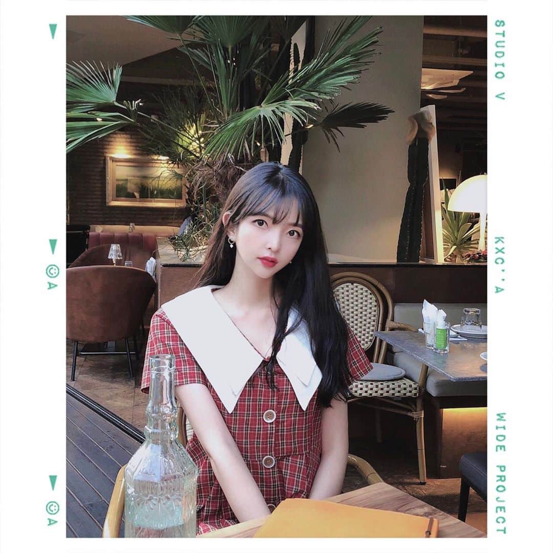 ユジョン のインスタグラム：「처음이자 마지막으로 입을 것 같은 원피스」