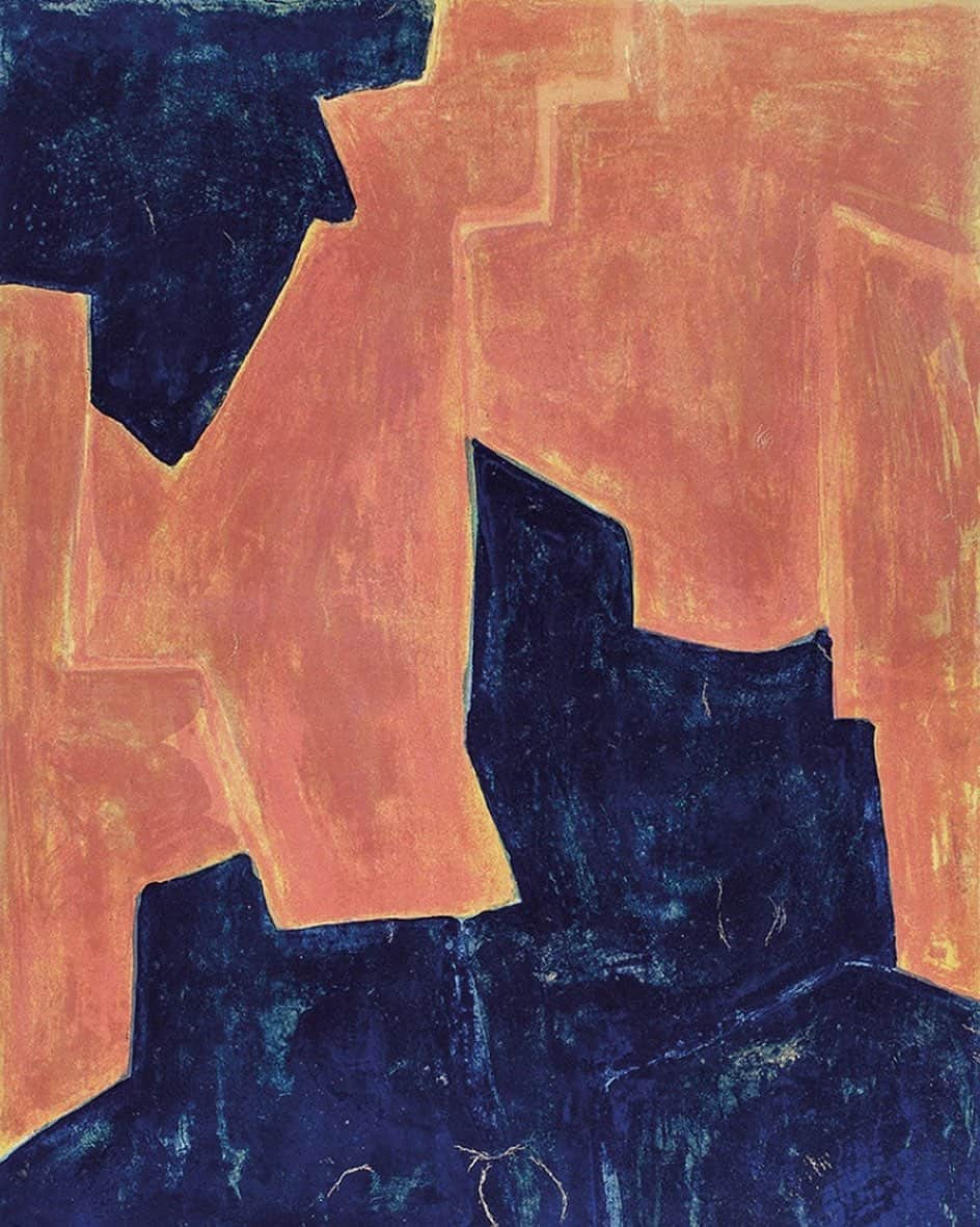 デミリーさんのインスタグラム写真 - (デミリーInstagram)「Contrast color composition by #SergePoliakoff 🟫🔷 #abstractpainting #colorpalette」9月25日 2時28分 - demyleeny
