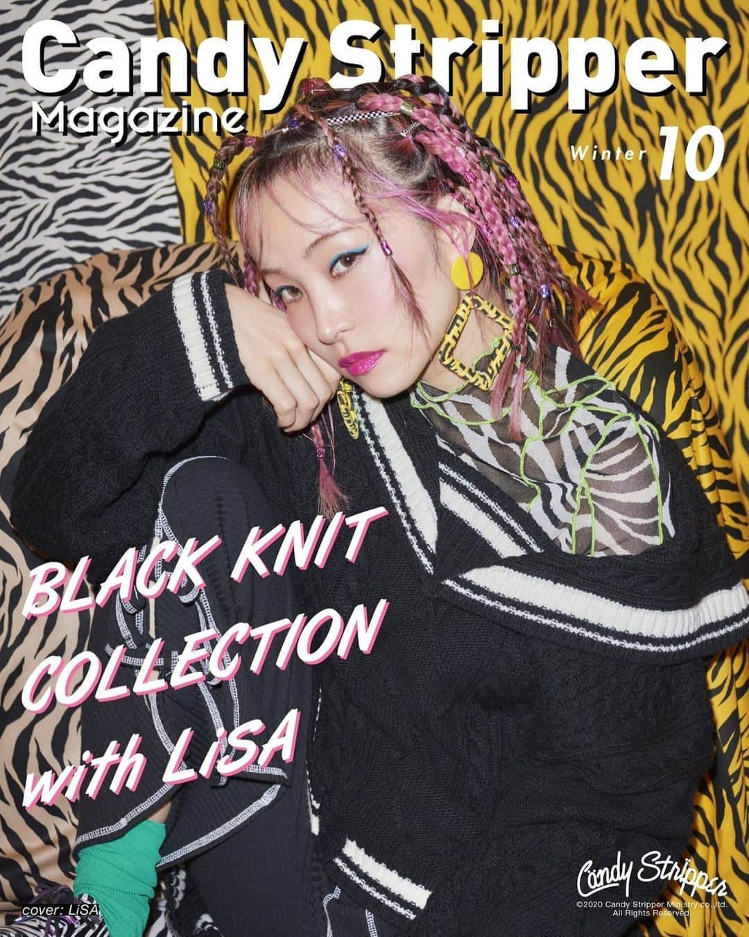 板橋よしえさんのインスタグラム写真 - (板橋よしえInstagram)「Candy Stripper MAGAZINE 10月号 「BLACK KNIT COLLECTION with LiSA」  肌寒くなってきた秋🍄🍂🍁🌰に欠かせないブラックニットたちをキャンディをこよなく愛してくれる🥺LiSAちゃんがクールに着こなしてくれました♥ . Model @xlisa_olivex  Photographer @tsutomuono  Styling @mikitiaizawa  Hair & Make-up @fusaetachibana  Text & Writer @coffeegirlchiro Design @odag_works   #candystripper #lisa #candystripper_magazine 10月号」9月25日 12時32分 - candy_yoshie