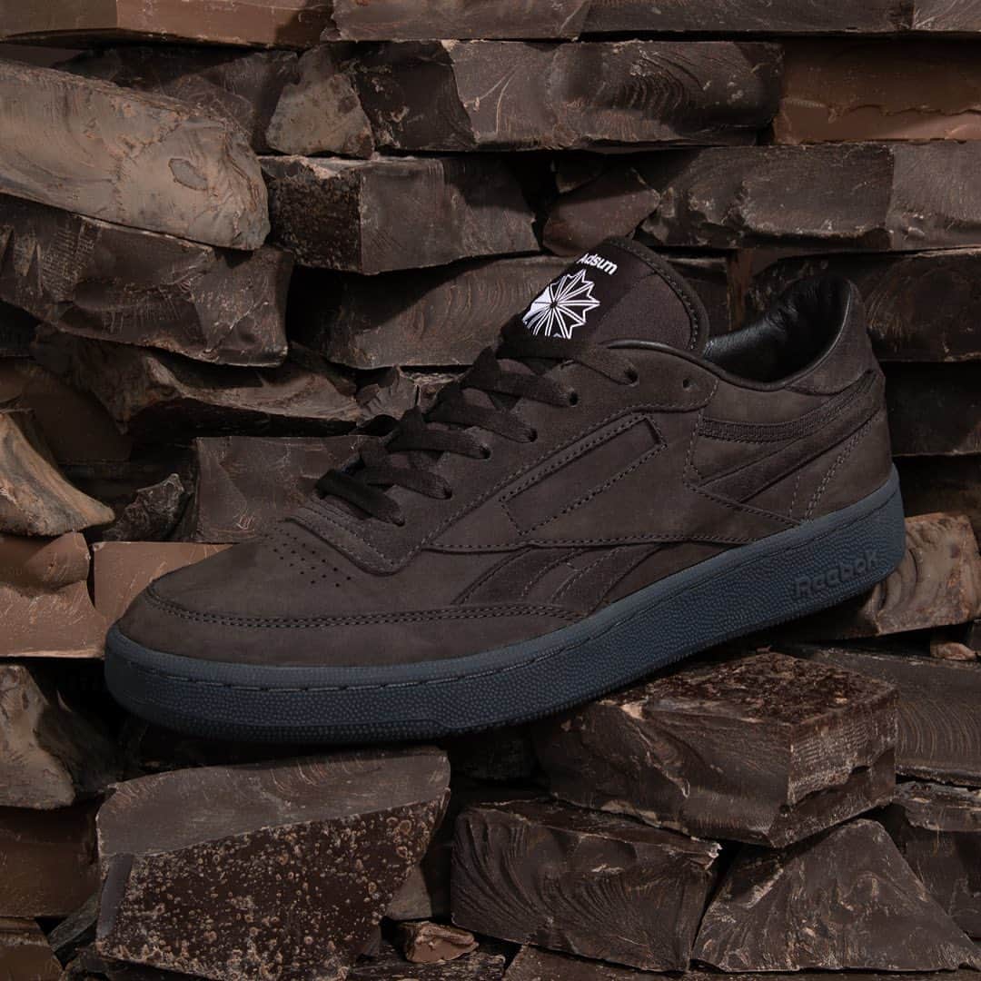 のインスタグラム：「Delight in every step. Reebok x Adsum Club C Revenge Plus drops tonight 12 AM EST at our link in bio.」