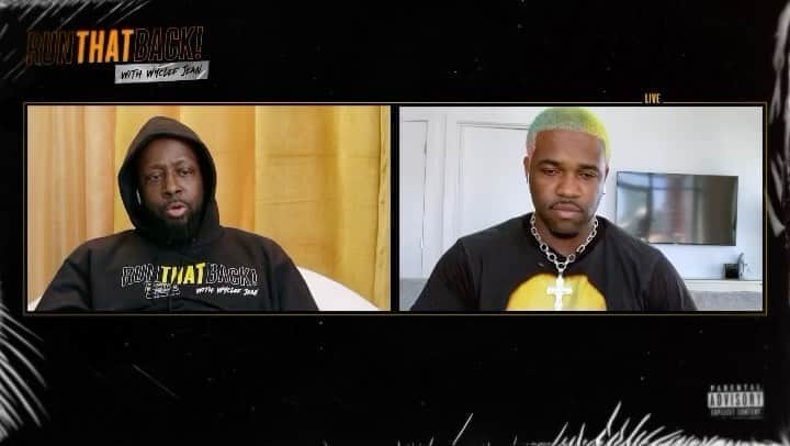 ワイクリフ・ジョンのインスタグラム：「The Bridge between generations have to always start with mutual respect.  @asapferg Thank you, King for coming on Run That Back, and having a great conversation!  Warriors, Tune in tonight at 7pm! Link in my bio」