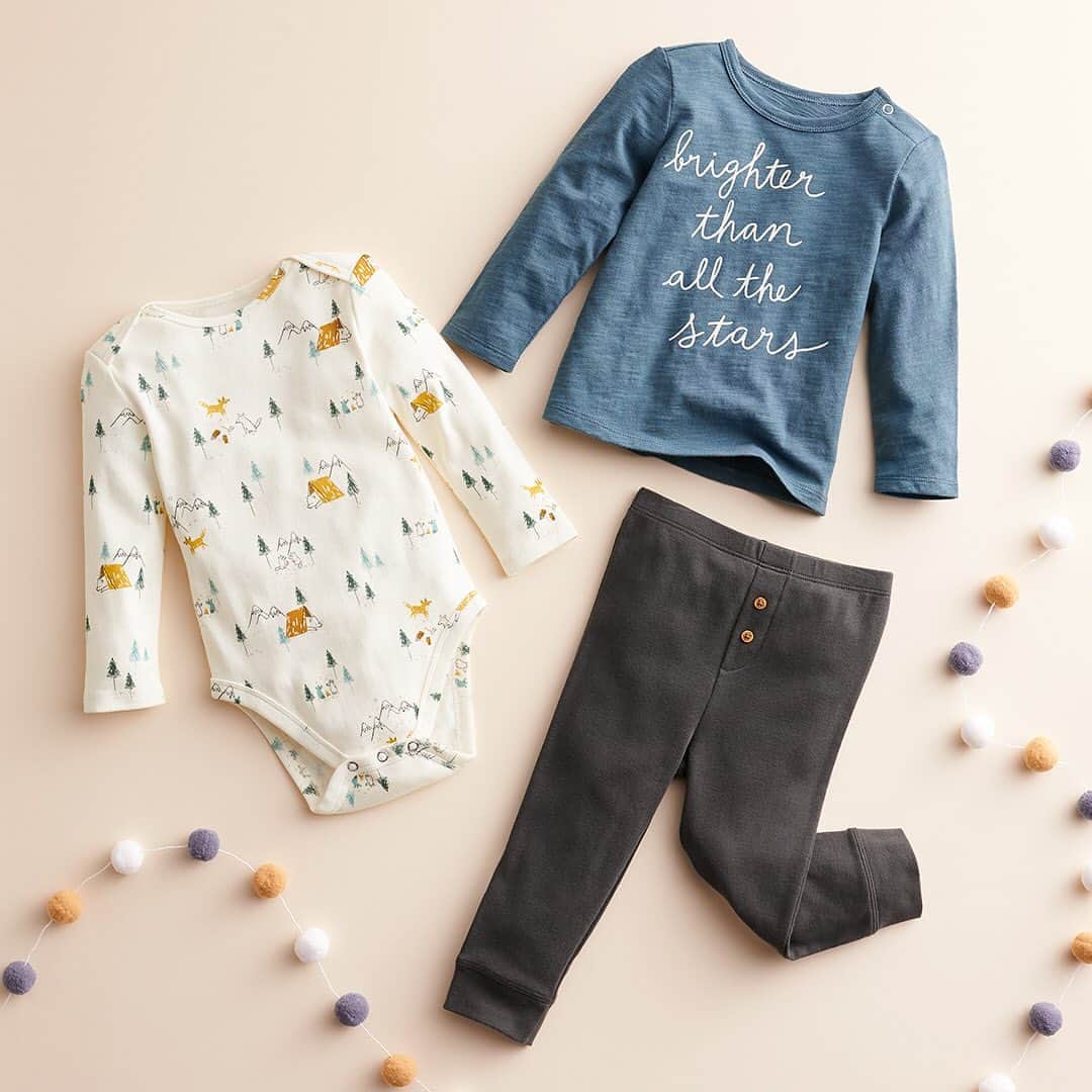 ロック&リパブリックのインスタグラム：「Mix, match, repeat. 💫 New Little Co. by @LaurenConrad styles are here and cute as can be! Tap to shop @lclittleco, available exclusively online at Kohls.com. #lclittleco #Kohls」