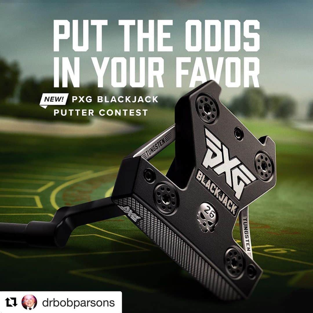 ジェリーナ・ピラーさんのインスタグラム写真 - (ジェリーナ・ピラーInstagram)「#Repost @drbobparsons with @get_repost ・・・ Win one of our simply Outstanding NEW BLACKJACK PUTTERS or maybe $1,000 in COLD, HARD CASH (and who doesn’t like cash) and a full bag of our latest generation of PXG golf clubs for both You and a Friend!! Our amazing new Blackjack Putter launches on 10.13 but I'm giving you and a friend the chance to win one before you can buy it! To enter, like this post, then you and a friend both follow me here. Then, post your friend’s Instagram handle (including the @) in the comments section of your post. MAKE SURE  YOU And YOUR FRIEND BOTH FOLLOW ME! If both of you don't follow me, it's not an official entry and won’t count. That's it! You're in! 10 people will win PXG's all new Blackjack putter (5 contestants plus their FRIEND). 1 of those contestants  and their friend will *also* win a full bag of custom fit, latest generation #PXG clubs plus $1,000 in MAD MONEY just for fun!  That’s the Jackpot baby! Here are the details:    Employees and 3rd party contractors of PXG are NOT eligible. Sorry Charlie!  Winners will be drawn 9.29, 10.2, 10.6, 10.9, 10.13. The winning entry drawn on 10.13 will take home for them and a their friend a FULL BAG of PXG clubs (including a BLACK JACK PUTTER), and $1,000 in cash. Some restrictions do apply. Grand prize goes to both individual posting here and the friend. Click the link in my bio to read the rules and good luck! #PXGTroops #GolfLife. @PXG. Nobody makes golf clubs the way we do. Period!」9月25日 8時04分 - gerinampiller