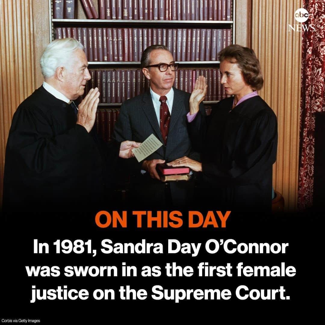 ABC Newsさんのインスタグラム写真 - (ABC NewsInstagram)「ON THIS DAY: In 1981, Sandra Day O’Connor was sworn in as the first female justice on the Supreme Court. #onthisday #scotus #sandradayoconnor」9月25日 21時33分 - abcnews