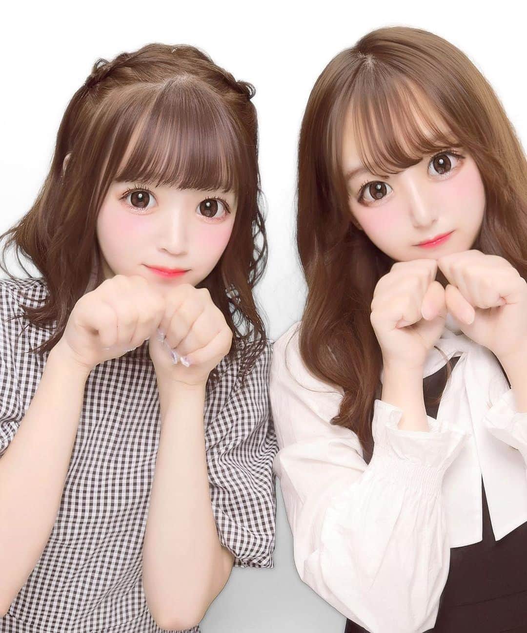 町田穂花のインスタグラム：「. . ふたりでわんわん🐶♡ . はやく2人であっとのヲタクしたい🥺 ご帰宅したいなっ！永遠メイド主義されたいっ！笑 .  #量産型 #量産型ヲタク#量産型ファッション #量産型コーデ #プリント倶楽部 #ぷりんと倶楽部 #キャンスタ」