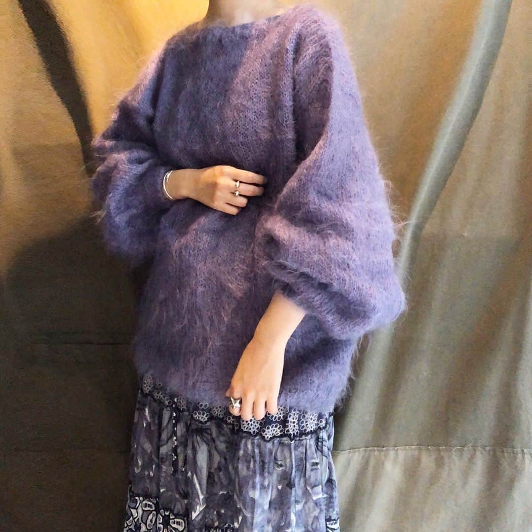 DROP...vintage select shopさんのインスタグラム写真 - (DROP...vintage select shopInstagram)「【New stuff】  vintage  mohair knit sweater lavender size XL位 PRICE ¥10000-(+TAX) model 162㎝ 詳細のお問い合わせはWEBSHOP掲載まで 今しばらくお待ちください。」9月25日 14時19分 - tokyo_drop