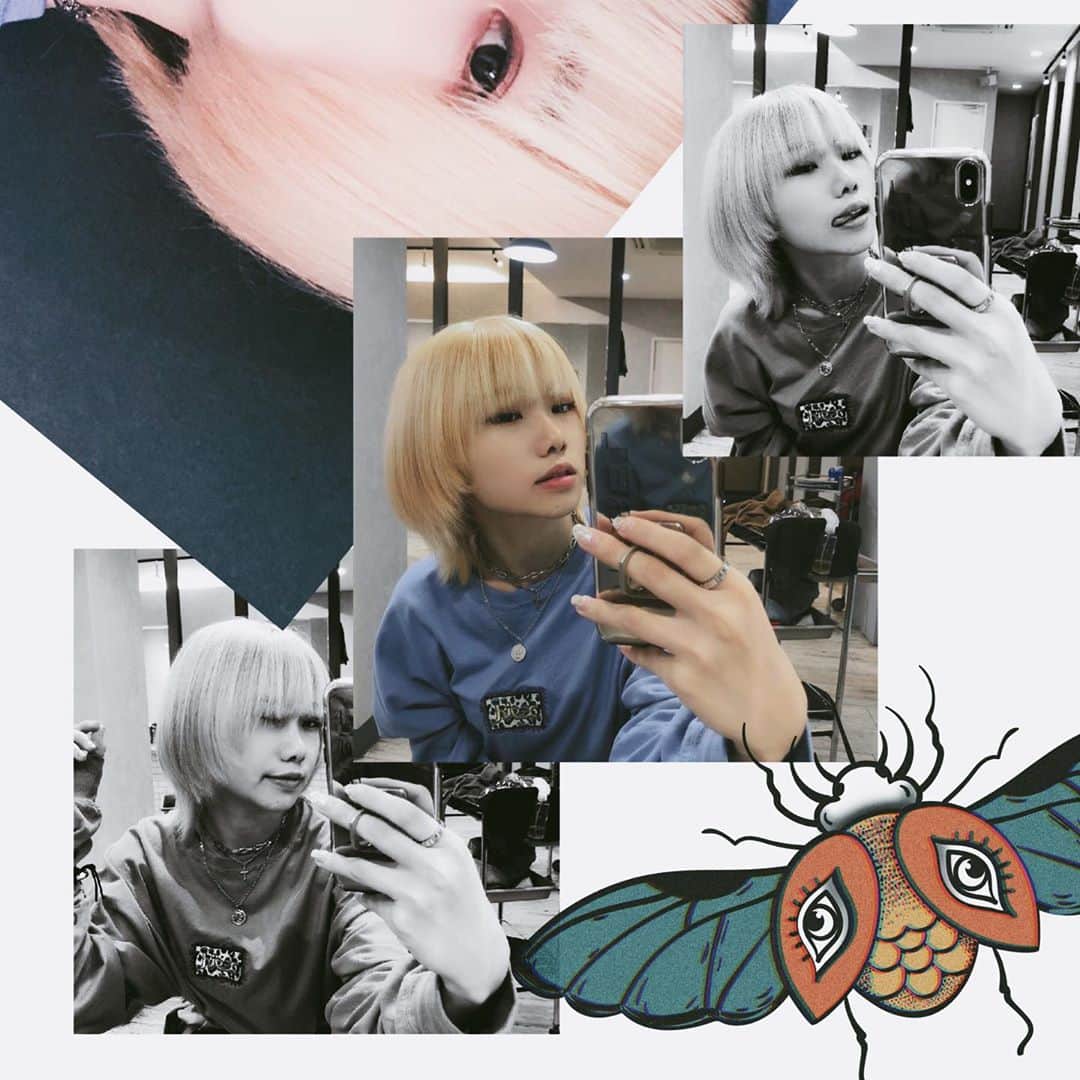 MAINA（小川舞奈）さんのインスタグラム写真 - (MAINA（小川舞奈）Instagram)「. 髪の毛change🐞？！ . . . #マイナマインド  #金髪 #金髪女子 #ブリーチカラー  #ウルフ #ウルフカット」9月25日 14時39分 - ssfwmaina