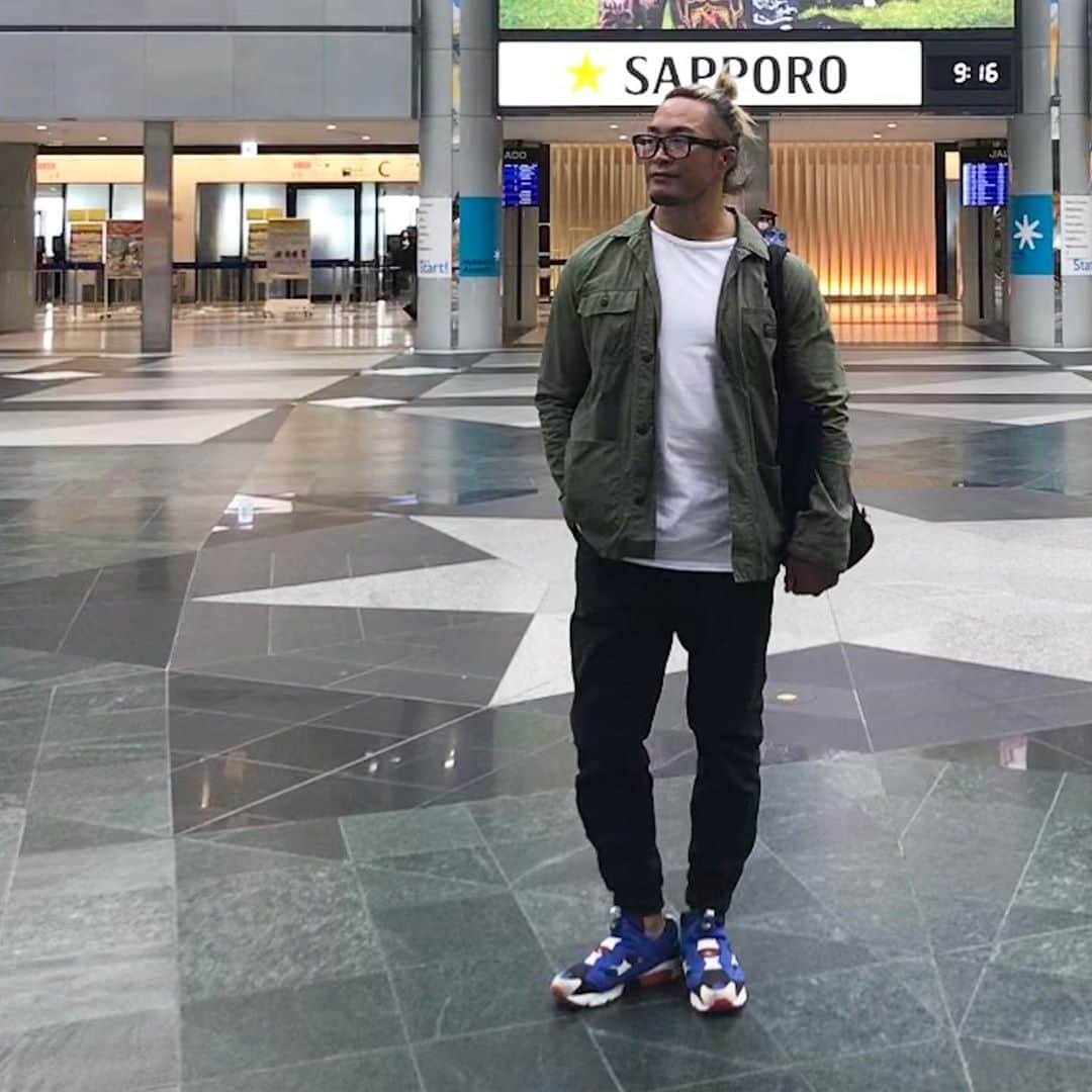 のインスタグラム：「札幌🛫☁️☁️🛬東京。道場到着。 ※ここ10日の #ootd」