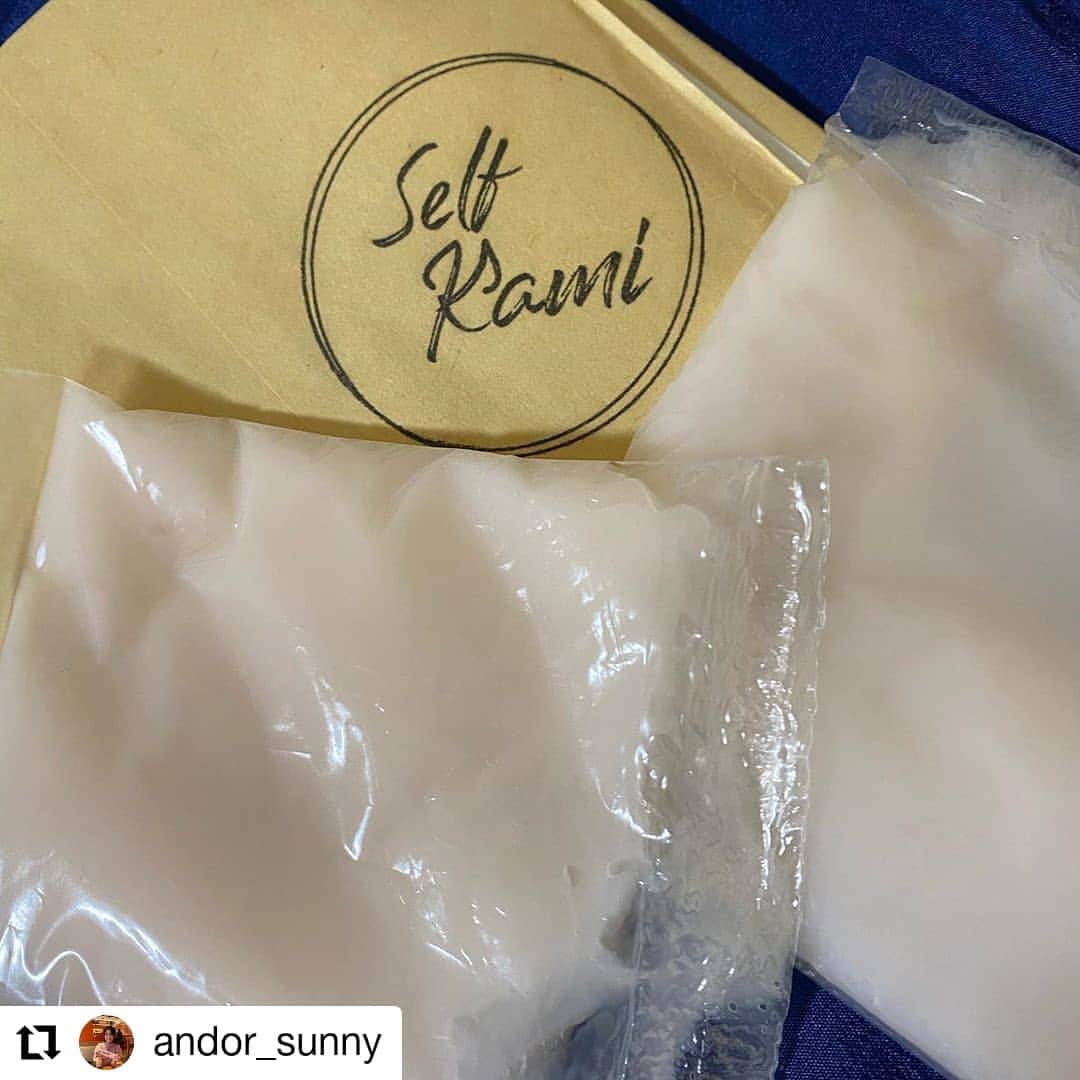 Dokumo.Tvのインスタグラム：「. トリートメントお試しいただきました✨  ありがとうございます💫  #Repost @andor_sunny • • • • • • 良い匂いで髪の毛サラサラなったよ〜😍#セルカミ #セルフカラー #ヘアスタイル #サロン」