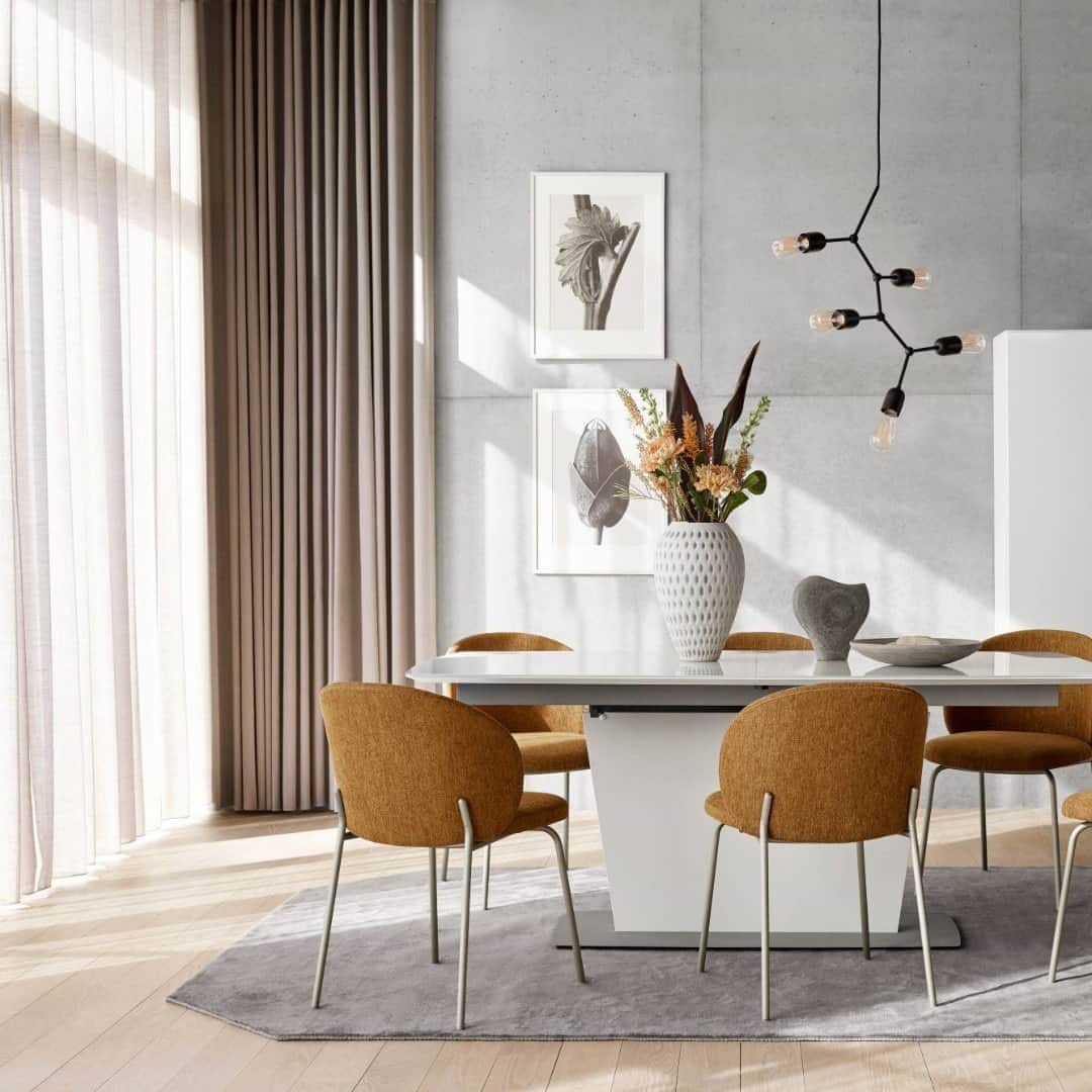 BoConceptさんのインスタグラム写真 - (BoConceptInstagram)「Like the ingredients in a delicious meal, combining well-considered elements turns an ordinary space into extraordinary experience.   Princeton chair from £369.00 Milano table from £1,189.00 Five lamp from £269.00 Shanghai rug from £619.00  #boconcept #liveekstraordinaer #dining #diningroom #furniture #interiordesign」9月25日 15時25分 - boconcept_official