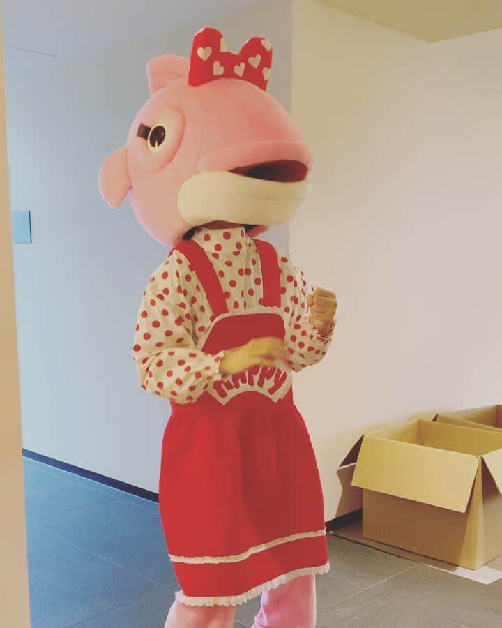 俺たちはあぶなくない（俺あぶ）ドラマ公式のインスタグラム：「アクション練習中のめで鯛子ちゃんをお送りします。なんともシュール。 ※着ぐるみシーンも吹き替えは一切ございません、すべて本人です笑  #俺たちはあぶなくない #ドラマ特区 #俺あぶ #佐野勇斗」
