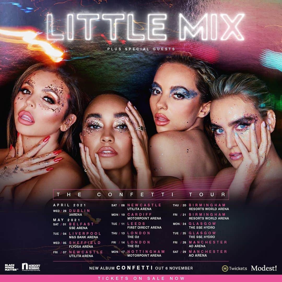 リトル・ミックスさんのインスタグラム写真 - (リトル・ミックスInstagram)「Tickets for the #Confetti Tour are on sale NOW! 🎉 Link in bio. So who's joining us at a show?!」9月25日 17時00分 - littlemix