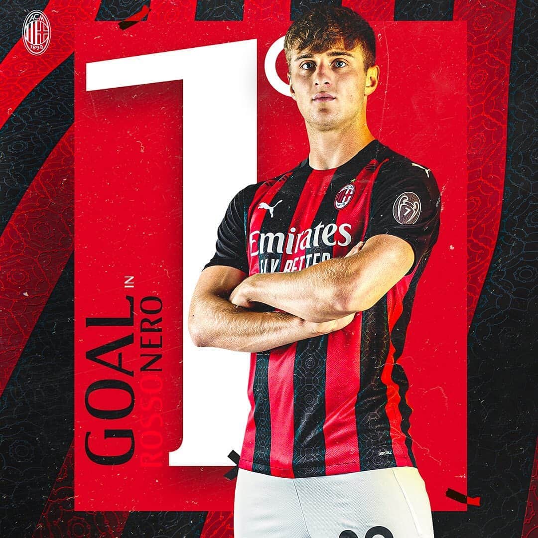 ACミランさんのインスタグラム写真 - (ACミランInstagram)「Ad maiora, young lad: @lorenzo.colombo29! 💪  May this be just the beginning. We are all behind you! 🔴⚫ #MilanGlimt #UEL #SempreMilan」9月25日 17時17分 - acmilan