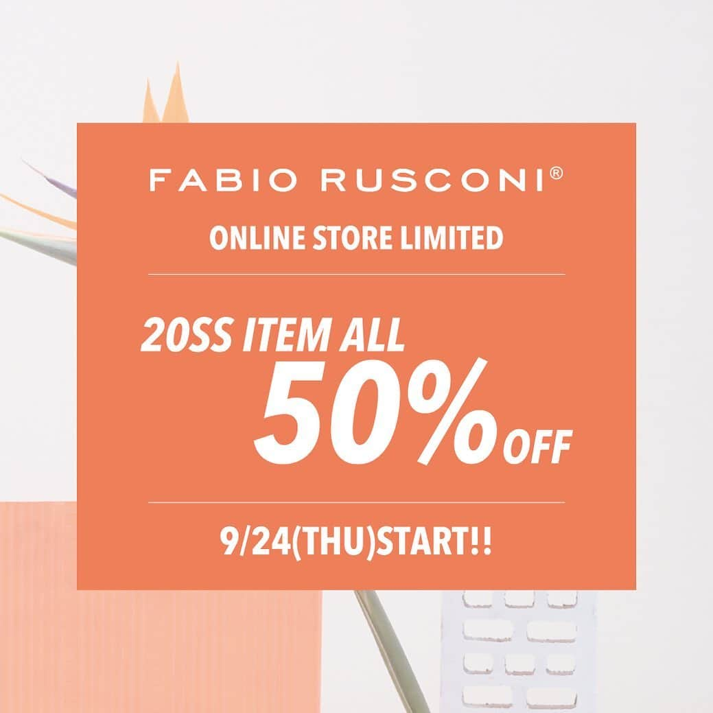 ファビオ ルスコーニさんのインスタグラム写真 - (ファビオ ルスコーニInstagram)「20SS ITEM ALL 50%OFF SALE【公式ONLINE STORE限定】  FABIO RUSCONI公式ONLINE STOREでは、20SS ITEM ALL 50%OFF SALEを開催中✨セール対象商品が更にお求めやすくなりました❗️  是非この機会にFABIO RUSCONI公式ONLINE STOREでのお買い物をお楽しみくださいませ。  公式ONLINE STOREをチェック📲 https://fabiorusconi.jp/item.html/sale  #fabiorusconi #ファビオルスコーニ #shoes」9月25日 17時40分 - fabiorusconi_japan