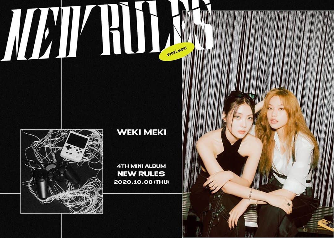 Weki Mekiのインスタグラム：「[#위키미키] Weki Meki 4th Mini Album <NEW RULES> Concept Photo #2 Take ver. 📝  2020.10.08 6PM Coming Soon 💥  #WekiMeki #NEW_RULES #KIMDOYEON #LUCY」