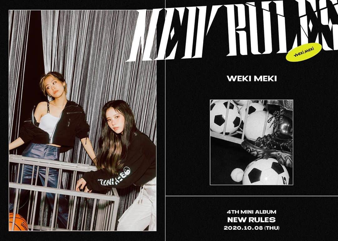 Weki Mekiのインスタグラム：「[#위키미키] Weki Meki 4th Mini Album <NEW RULES> Concept Photo #2 Take ver. 📝  2020.10.08 6PM Coming Soon 💥  #WekiMeki #NEW_RULES #ELLY #LUA」