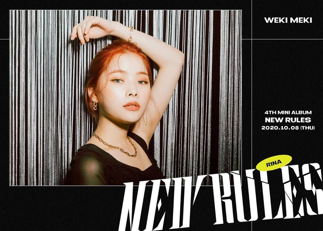 Weki Mekiさんのインスタグラム写真 - (Weki MekiInstagram)「[#위키미키] Weki Meki 4th Mini Album <NEW RULES> Concept Photo #2 Take ver. 📝  2020.10.08 6PM Coming Soon 💥  #WekiMeki #NEW_RULES #RINA」9月25日 18時10分 - weki_meki