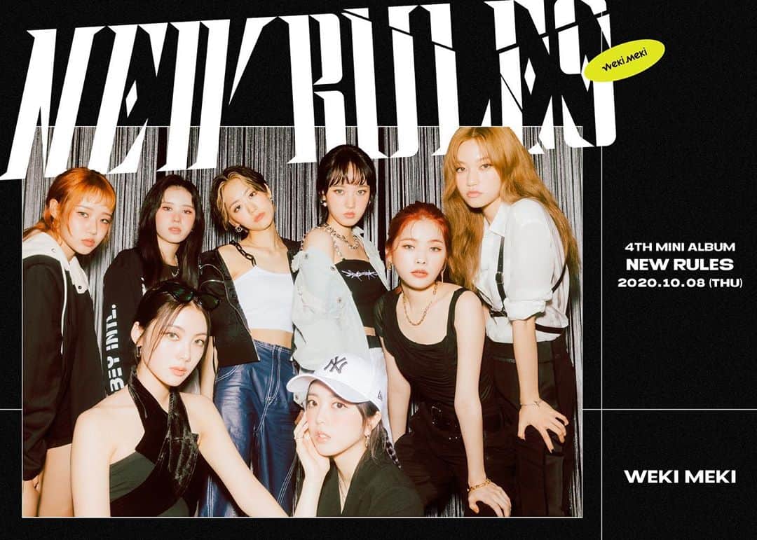 Weki Mekiのインスタグラム：「[#위키미키] Weki Meki 4th Mini Album <NEW RULES> Concept Photo #2 Take ver. 📝  2020.10.08 6PM Coming Soon 💥  #WekiMeki #NEW_RULES」