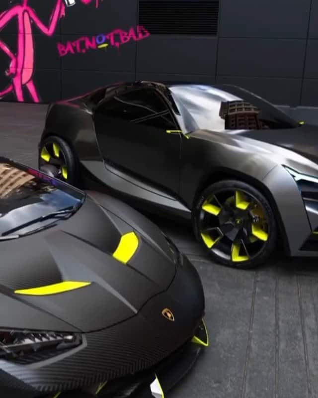 ファンクマスター・フレックスのインスタグラム：「Wow! Lamborghini concept vehicles! Sweet! Cranking! Via: @bat.not.bad  Collab: @fernandopastre WHAT Y’ALL THINK OF THESE AGRESSIVO LAMBOS?」