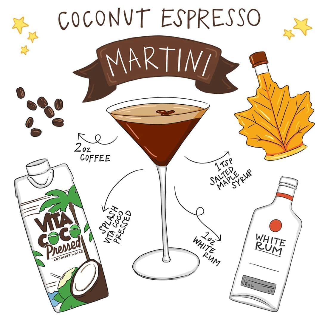 Vita Coco Coconut Waterのインスタグラム：「Isn't it weird that coffee is a bean? But it's not like any of the other beans.  Just like how coconuts are a drupe but they're not like any of the other drupes (peaches, plums, cherries)... hey, maybe that's why we get along so well.」