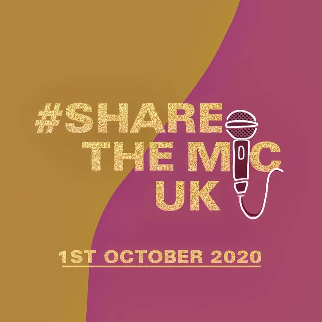 ポピー・デルヴィーニュさんのインスタグラム写真 - (ポピー・デルヴィーニュInstagram)「Pleased to share the mic for the UK’s Black history month. Follow @sharethemicUK for updates...  ✊🏿✊🏾✊🏽✊🏼✊🏻 #ShareTheMicUK 🎤  #ShareTheMicNow Artwork by the lovely @amelia_creative ❤️」9月25日 21時18分 - poppydelevingne