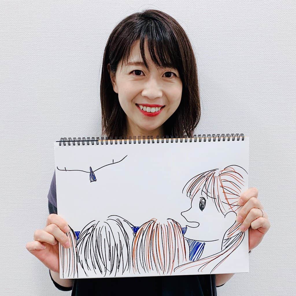読売テレビアナウンス部のインスタグラム：「ytvアナウンサー陣も  #鳥人間 のイラストに挑戦！ #虎谷温子アナ　#立田恭三アナの絵です。みなさんもぜひ描いてみてくださいね！  9/26(土)13:30～14:55 「Iwataniスペシャル 鳥人間コンテスト2020 特別編～新たな挑戦～」 #読売テレビ 系で放送です。 #鳥人間コンテスト  @ytvbirdman」