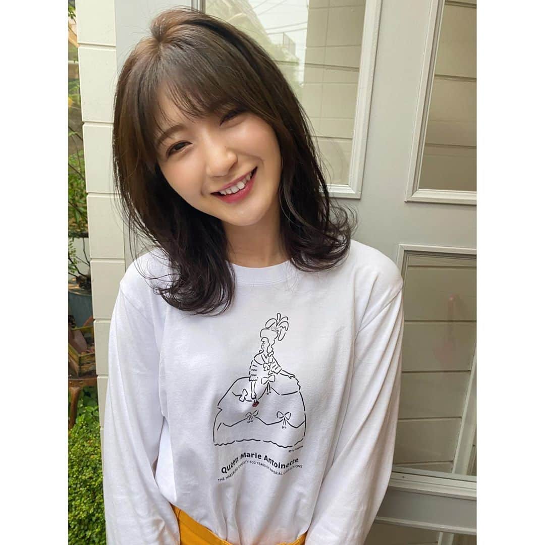 森咲樹のインスタグラム：「＊﻿ ﻿ 明日の野音ライブに向けて、﻿ 髪の毛のメンテナンスしました☺️﻿ ﻿ 明日がとにかく楽しみっ！﻿ ﻿ #garland #salon #salondecoiffure #salondebeaute #cheuveux #hair #hairsalon #shibuya #harajuku #渋谷美容室 #原宿美容室 #haircolor #アプガ #uugirl #upupgirls #upupgirlskakkokari #idol #idole #chanteuse #danseuse」
