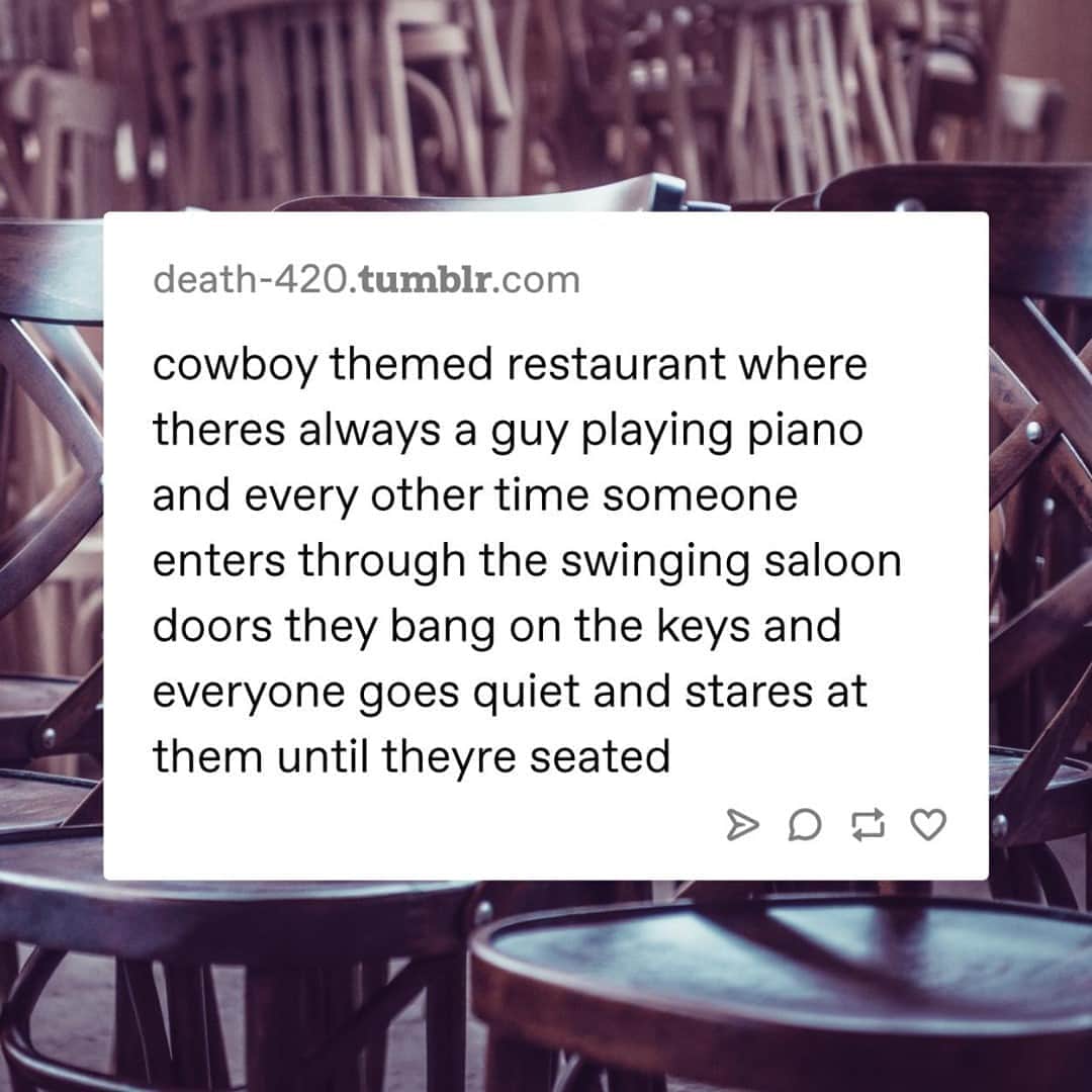 Tumblrさんのインスタグラム写真 - (TumblrInstagram)「take a seat, partner.⁠ #cowboys #saloon #yeehaw」9月26日 7時07分 - tumblr