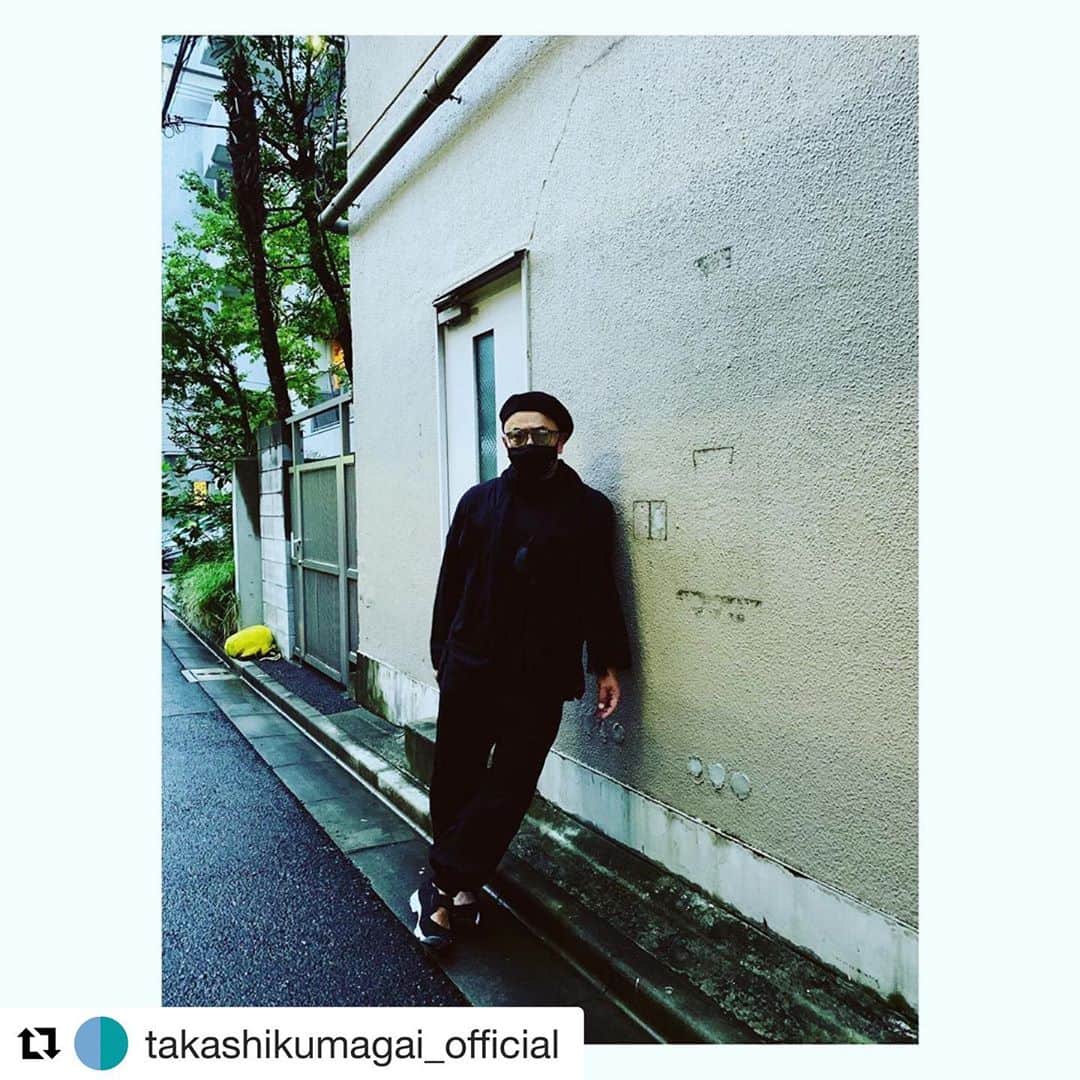 ネサーンスのインスタグラム：「#Repost @takashikumagai_official with @get_repost ・・・ all blacks」
