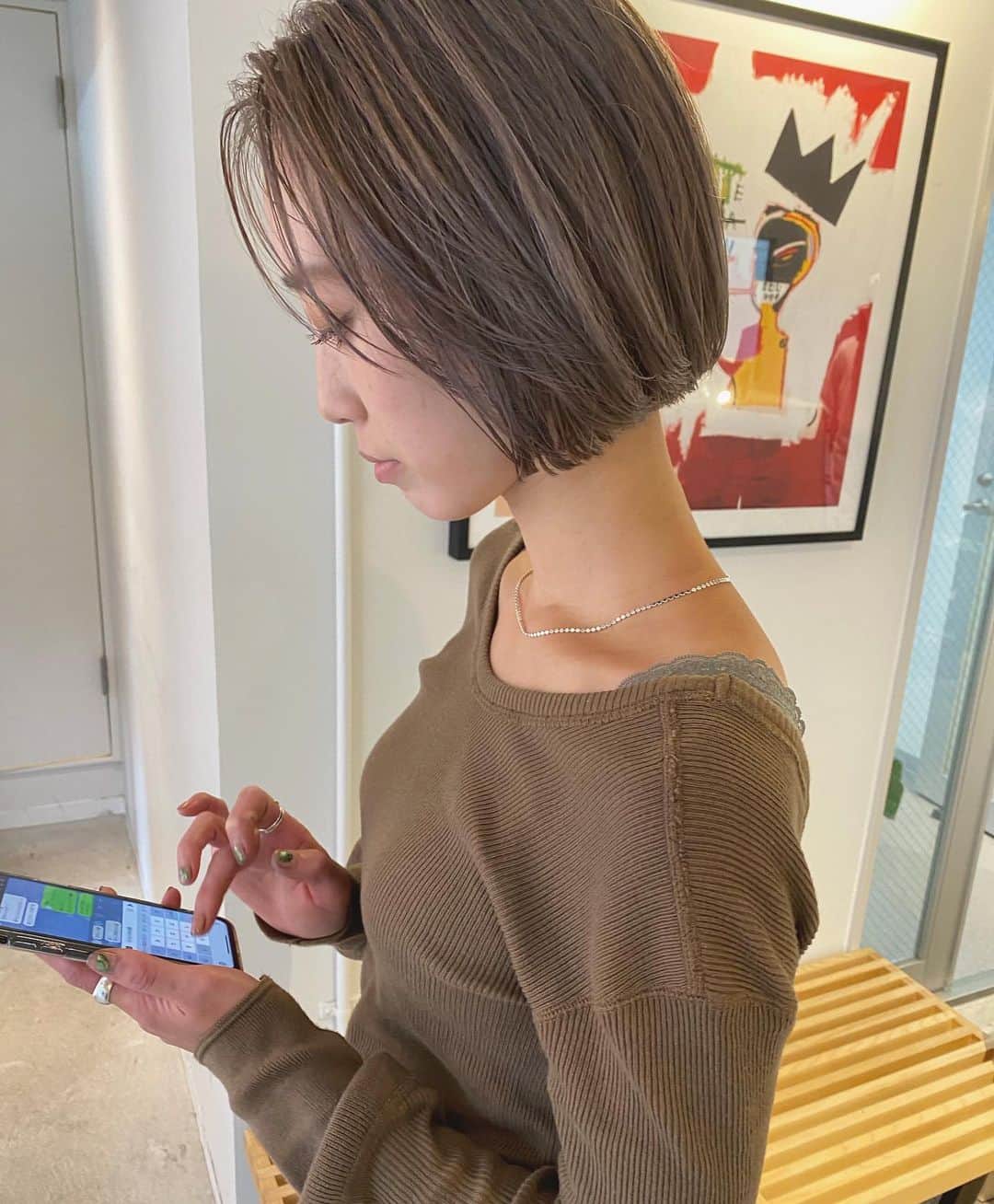 カワシリアツシのインスタグラム：「首すっきりボブ✂︎」