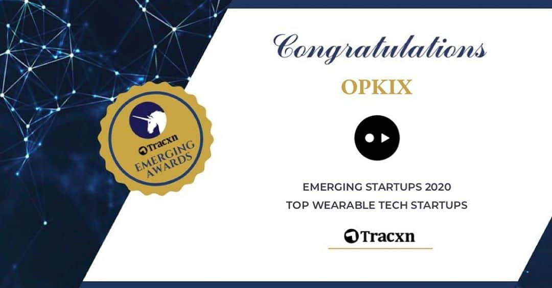 C. Lawrence Greavesのインスタグラム：「Top Wearable Technology Award @opkix   We woke up this morning to the news that we are Top Wearable Tech Startup. Thank you to Tracxn for the great honor. #innovation #startup #technology #picoftheday #wearable #iot #team #love   It goes without saying that innovation is a team sport, so congratulations to our team of innovators who have so much more up our sleeve!  "Winners are not people who never fail, but people who never quit."」