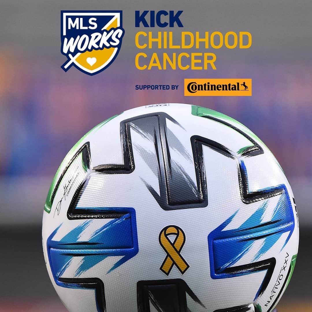 ブラッド・グザンのインスタグラム：「Sending support and strength to the children currently fighting cancer, you are brave! Join me and @MLS and share your message of hope to encourage kids in their fight against childhood cancer. For every message of hope that include #KickChildhoodCancer, @Continental_Tire will donate $25 to pediatric cancer research.  YOU GOT THIS!!!」