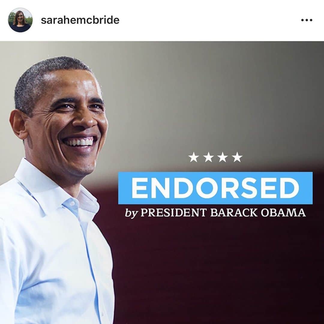 エイミー・シューマーさんのインスタグラム写真 - (エイミー・シューマーInstagram)「Yes @sarahemcbride has been endorsed by @barackobama let’s go Delaware!!」9月26日 0時29分 - amyschumer