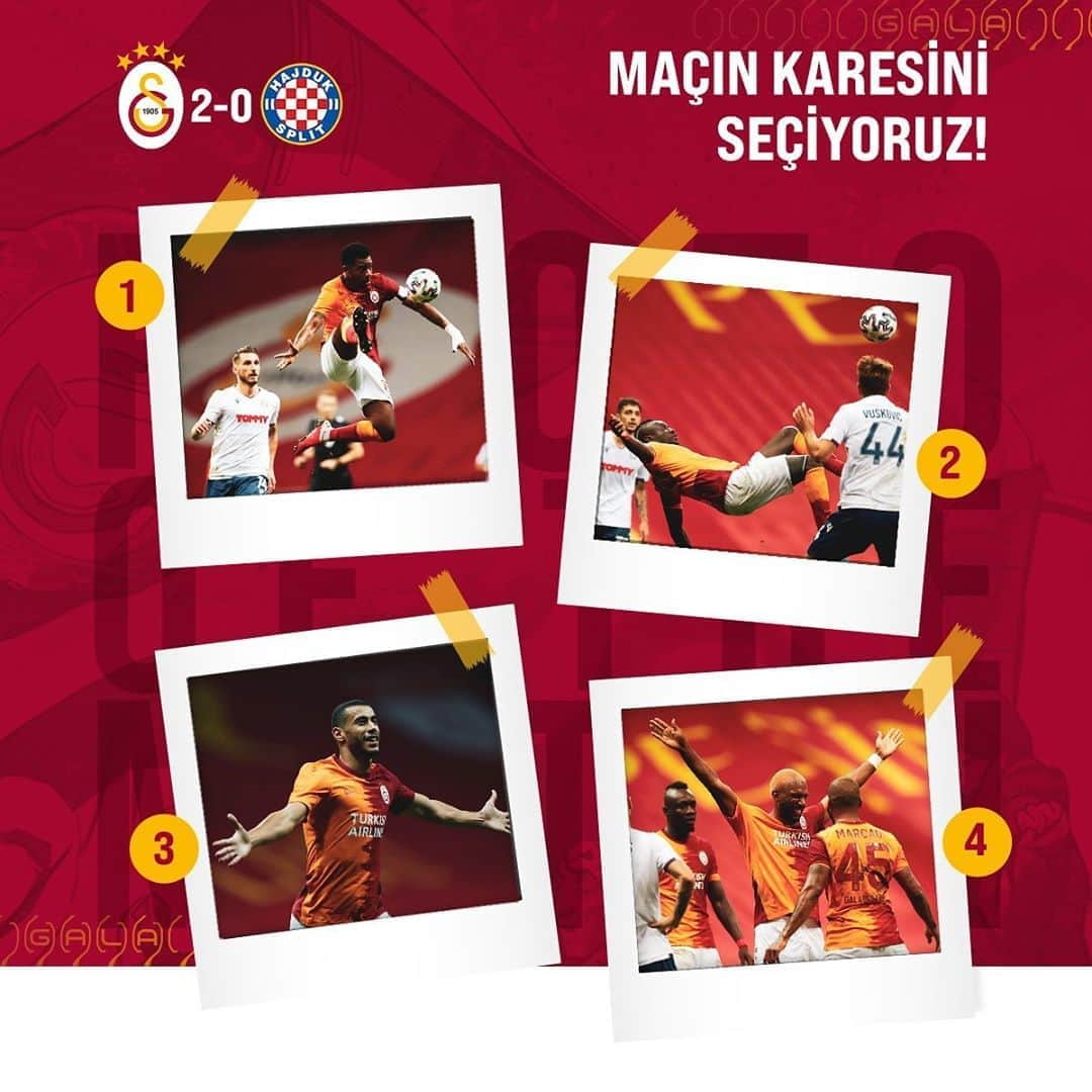 ガラタサライSKさんのインスタグラム写真 - (ガラタサライSKInstagram)「📸 #Galatasaray-Hajduk Split karşılaşmasında maçın karesi sizce hangisi? ❓ #GSvHAJ #UEL」9月26日 1時00分 - galatasaray