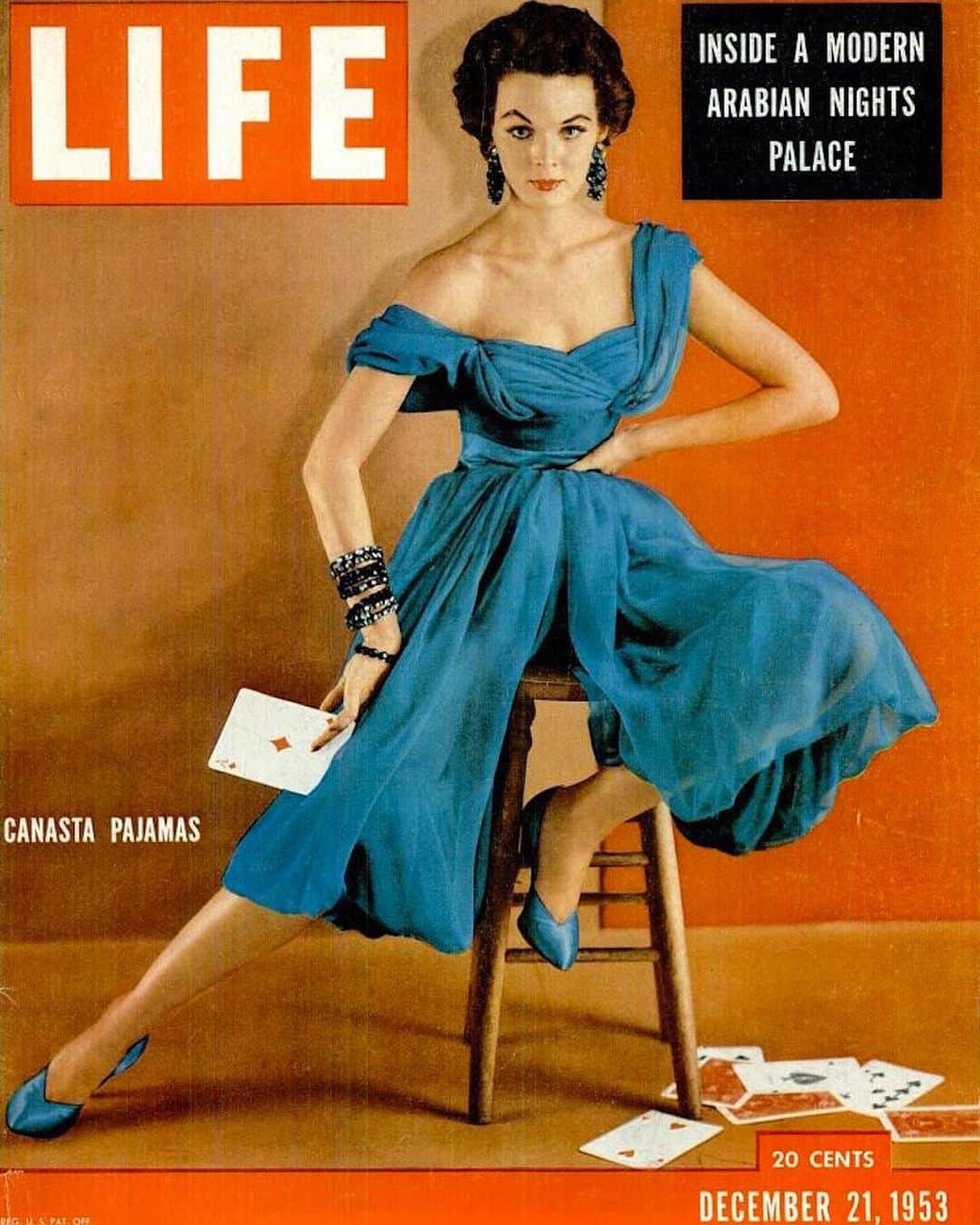 lifeさんのインスタグラム写真 - (lifeInstagram)「Looking for a new 'work from home' outfit? May we suggest Canasta Pajamas? According to the December 21, 1953 issue of LIFE, this Jacques Fath ensemble is the perfect "semipublic pajama." For more of our favorite LIFE fashion covers from the 1950s, check the link in bio. (📷Sharland/LIFE Picture Collection) #fashionfriday #wfhstyle #fashionathome #workinginpajamas #canasta #1950sfashion」9月26日 1時42分 - life