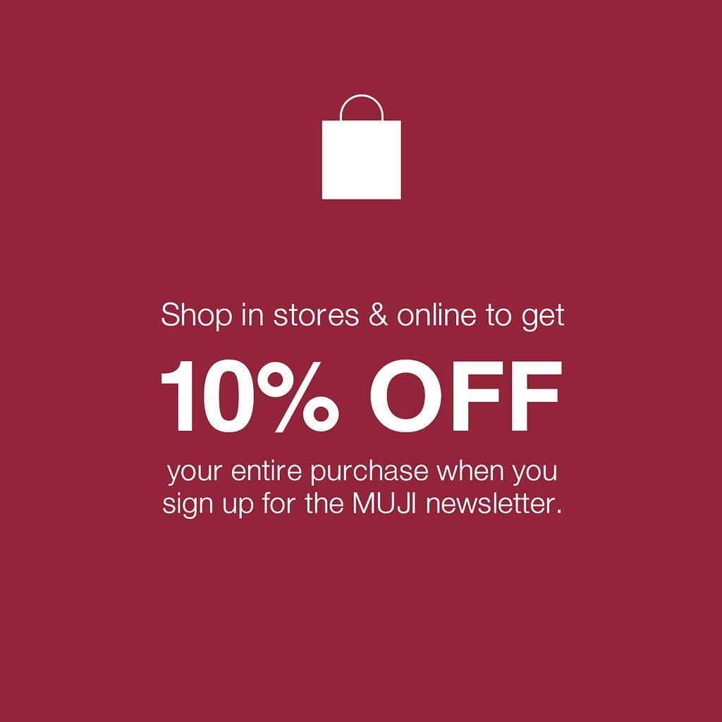 MUJI USAさんのインスタグラム写真 - (MUJI USAInstagram)「Every MUJI Week, we thank our MUJI community for their continued support.  Receive 10% OFF your purchase all week long in stores and online when you subscribe to receive MUJI newsletters. Additionally, receive a free gift when you book a consultation with any of our Styling Advisors with a minimum purchase of $200. Schedule via the Book Now button on the profile.  #muji #mujiusa #mujiweek #thankyou」9月26日 2時29分 - mujiusa