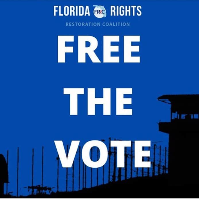 マックルモアーのインスタグラム：「Formerly convicted Floridians won't be able to vote because of court fines & fees –– a barrier that could impact the outcome of the election. As many as 775,000 people are potentially unable to vote due to legal-related debts, often as little as a few hundred dollars. If you can, please consider donating to @flrightsrestore today so that returning citizens can register by the ‪10/5‬ deadline. #FreeTheVote」