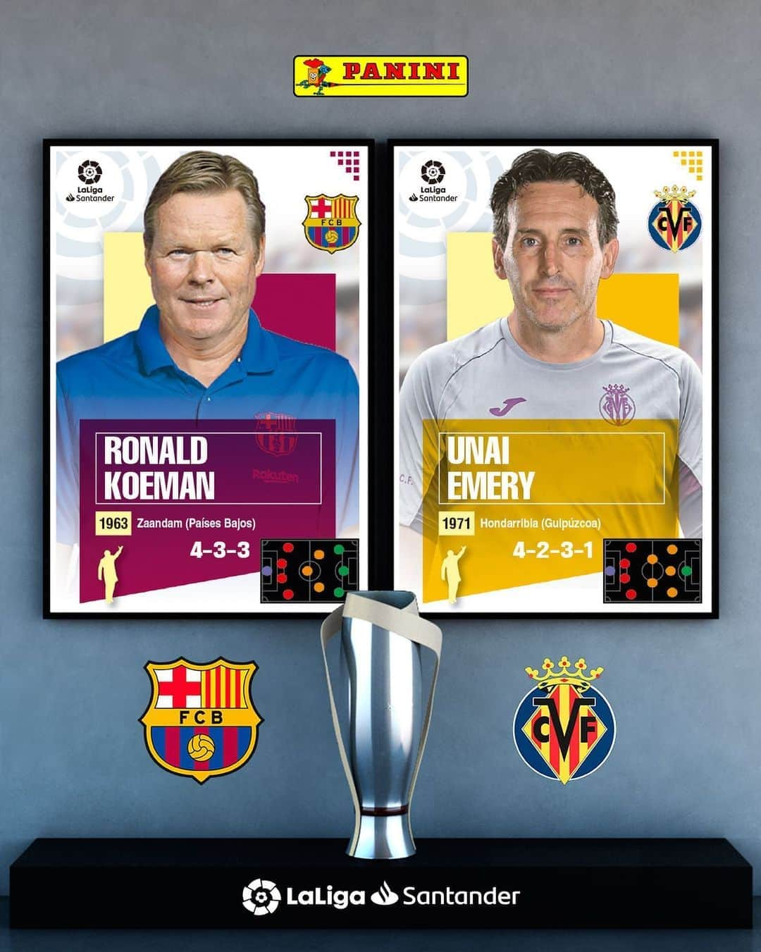 LFPさんのインスタグラム写真 - (LFPInstagram)「Who would you choose to train your team: Koeman or Emery? 😏🔝 •  #Panini #Koeman #Emery #Barça #Villarreal #LaLiga #LaLigaSantander」9月26日 4時10分 - laliga