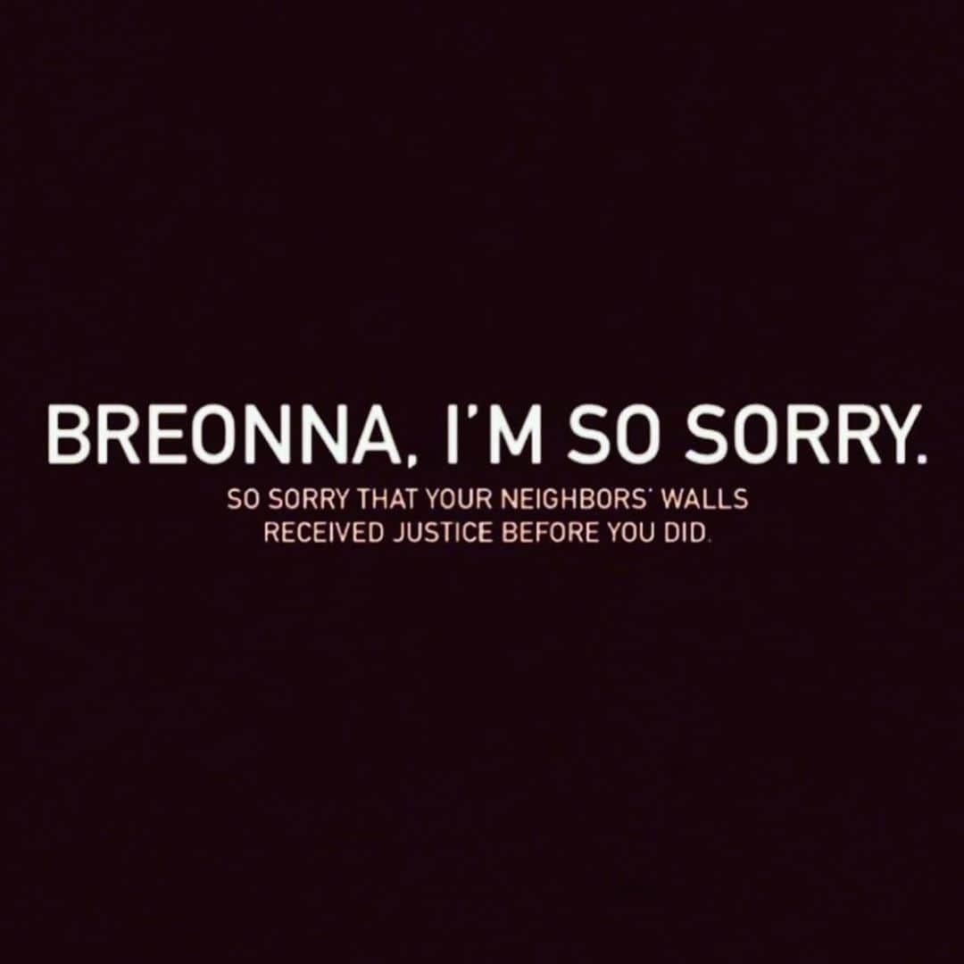 ジャスミン・サンダースのインスタグラム：「Breonna, I will NEVER stop screaming your name. You deserve justice. I’m so sorry 😔🙏🏽🖤 #SayHerName #BreonnaTaylor」
