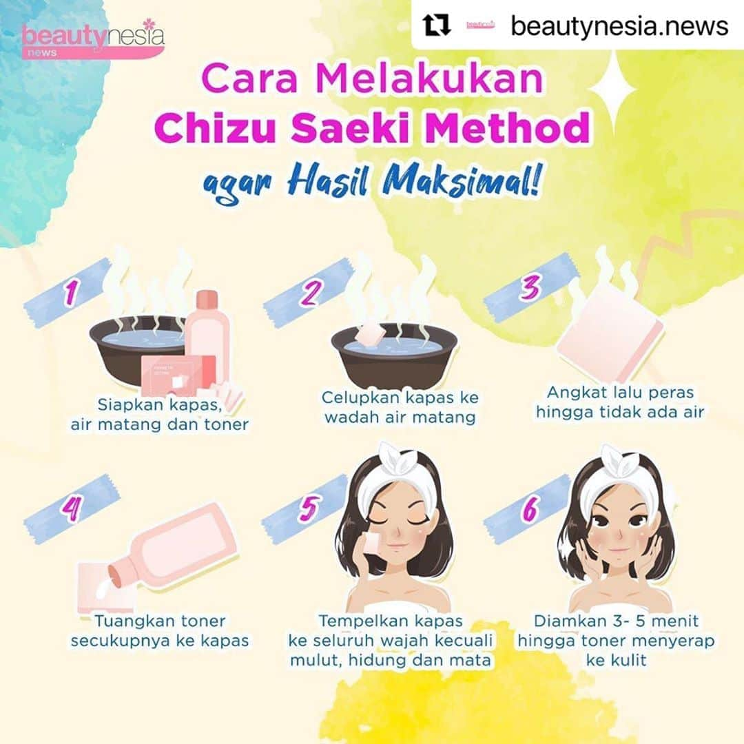 Beauty | Health | Fashionさんのインスタグラム写真 - (Beauty | Health | FashionInstagram)「Penasaran gak sih kenapa wanita di Jepang kulitnya glowing banget?  Nah, bagi yang belum tau ternyata mereka punya metode skincare yaitu Chizu Saeki Method dengan menempelkan kapas yang sudah diberi toner pada kulit selama 3 sampai 5 menit. Manfaat dari metode ini yaitu bikin kulit kita jadi semakin lembab, memperkuat skin barrier dan juga membuat kulit tampak awet muda lho.⁣ ⁣ Kamu tertarik nyoba ? , Beautynesia News mau kasih tips supaya hasil CSM kamu semakin maksimal !⁣ ⁣ Happy Glowing All 😍⁣ ⁣ #BeautynesiaNews #Glowing #GlowingSkinCare #SkincareRoutine #JapaneseSkinCare #JapaneseBeauty #SkinCare # #BeautyTips #MakeUpDirumahAja #DirumahAja #TipsKecantikan #MakeupPemula #MakeupRemaja #TipsCantik #InfoKecantikan #InfoMakeup #SkincarePemula #CSM #ChizuSaekiMethod #ChizuSaeki」9月26日 17時06分 - beautynesia.id