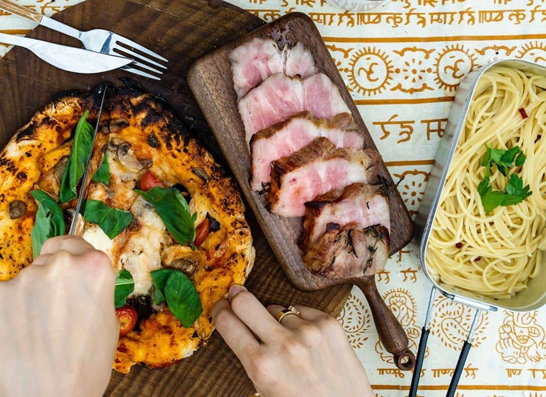 ビートないとーのインスタグラム：「本日18時にアップする動画します⤴️  デイキャンプでイタ飯！をテーマにα7C でVlog 感覚で撮影してきました😊  メスティンでペペロンチーノに挑戦した結果。。」