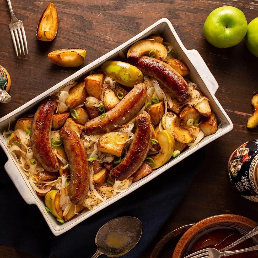 ジョンソンヴィルのインスタグラム：「If this weekend isn't filled with sausage-centric dishes, who even are you? Celebrate #Oktoberfest with our family-friendly Oktoberfest Sausage Casserole. #LinkinBio for the #recipe!」