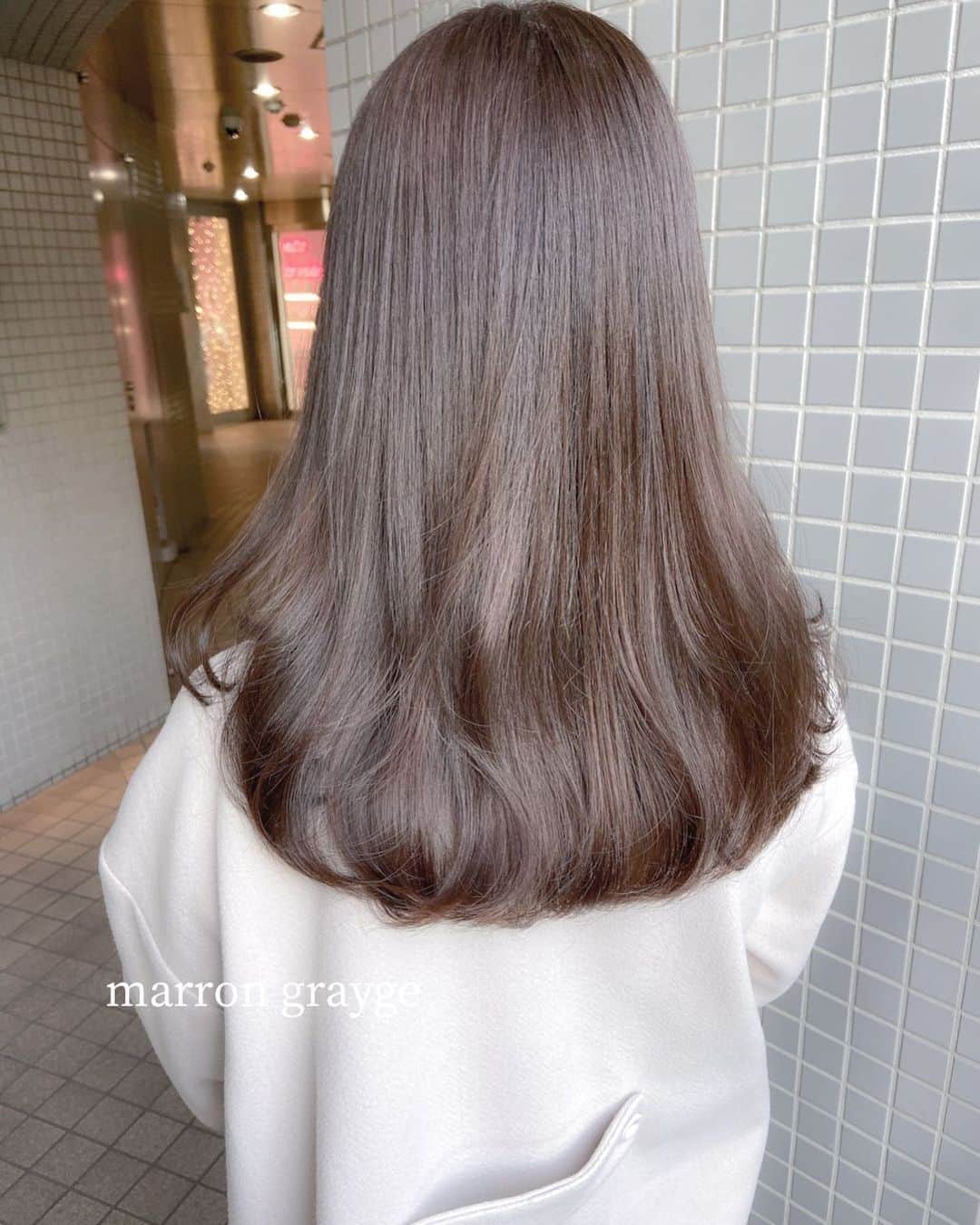佃加菜のインスタグラム：「marron grayge🍂 ふわっと柔らかいまろやかな色味♡ 暗すぎず、明るすぎず、品のある色味です♡」