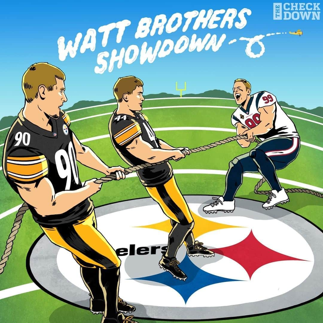 NFLさんのインスタグラム写真 - (NFLInstagram)「We've got a showdown between the Watt brothers this weekend! (via @thecheckdown)  📺: #HOUvsPIT -- Sunday 1pm ET on CBS 📱: NFL App // Yahoo Sports App」9月26日 10時30分 - nfl