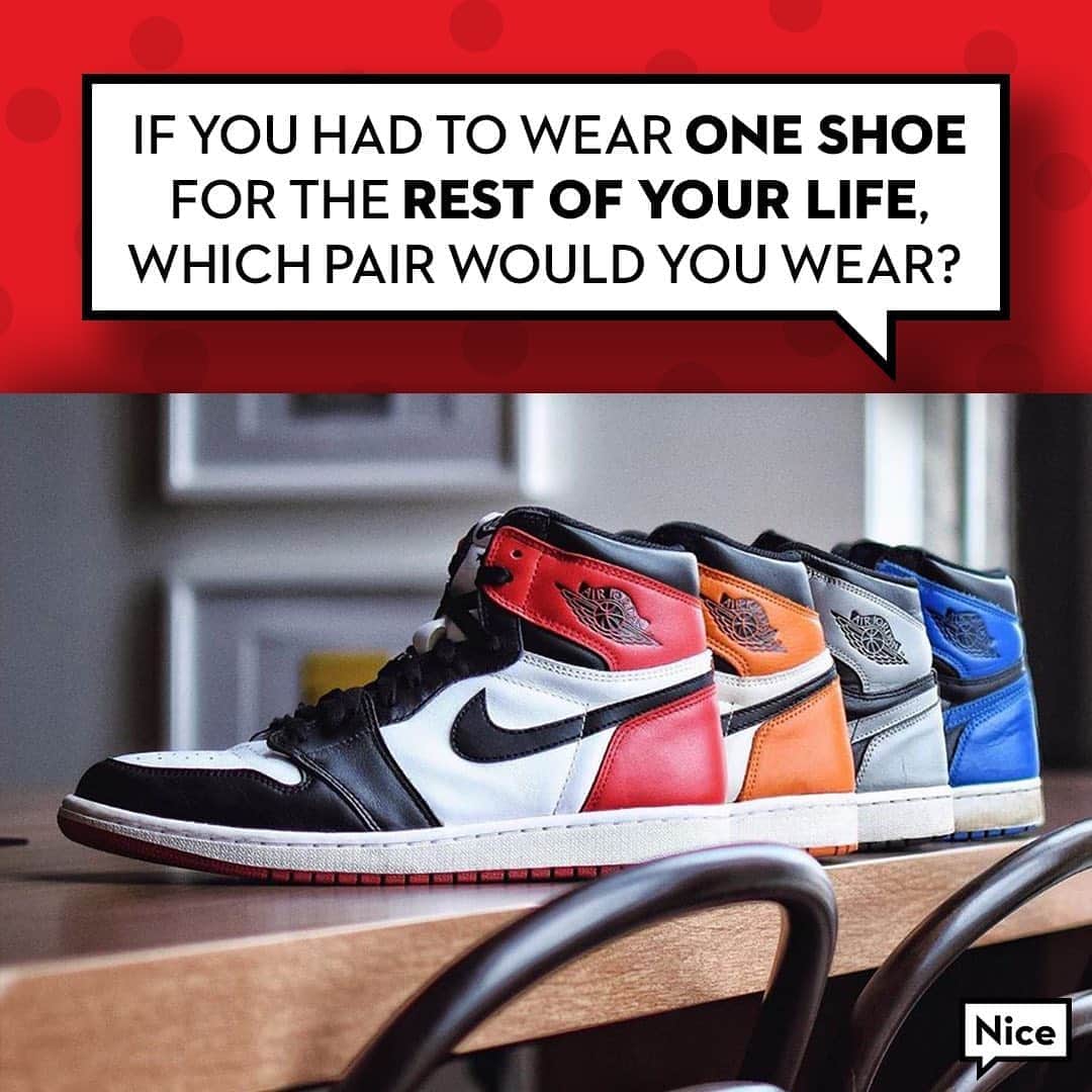 Nice Kicksさんのインスタグラム写真 - (Nice KicksInstagram)「You get unlimited pairs of the same shoe, which shoe you rockin’ for life?」9月26日 11時30分 - nicekicks