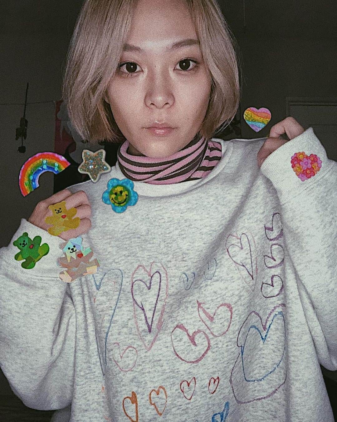 Yup’inのインスタグラム：「あーもう、裏起毛さいこー🌼💤 肌寒くなってきたから、毎日のようにきてる笑 #bebiliveyourownlife   @bebi_liveyourownlife @mikababy1227」