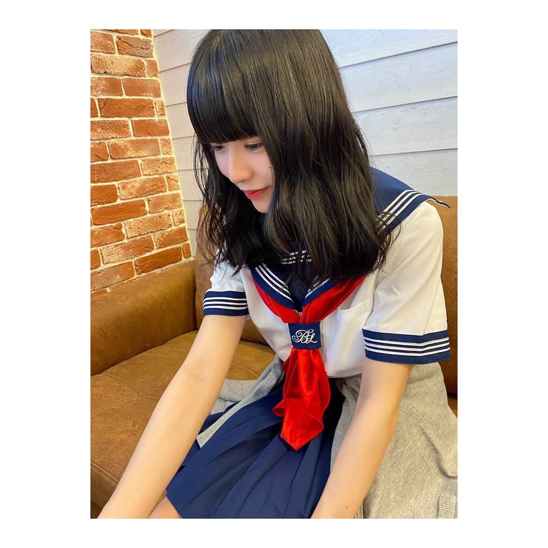 橋本美桜のインスタグラム：「先日あった撮影でセーラー服を久しぶりに着ました⛵️」