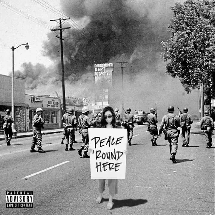 Shing02のインスタグラム：「🚨One time for the one time🚨 'Round Here full track & acappella on e22.com/round here produced by Jack The Rip @beats_by_jack_the_rip  written by Shing02 overdubs by kb」